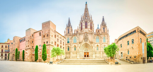 Fototapeta na wymiar Gotic quarter of Barcelona