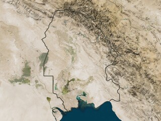 Khuzestan, Iran. Low-res satellite. No legend