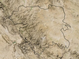 Kordestan, Iran. Low-res satellite. No legend