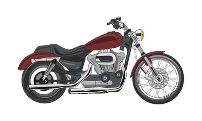 Obraz na płótnie Canvas Motorcycle bike vector design,