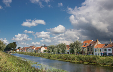 Fototapeta na wymiar Damme est une ville néerlandophone de Belgique située en Région flamande dans la province de Flandre-Occidentale.