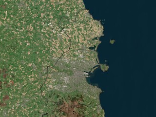 Dublin, Ireland. High-res satellite. No legend © Yarr65