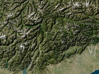 Trentino-Alto Adige, Italy. Low-res satellite. No legend