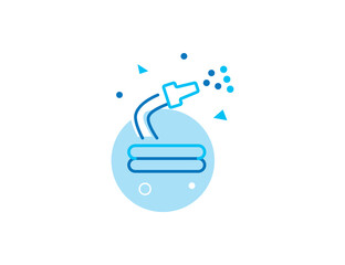 hand holding a glass of water, Hose Stroke Line Icon