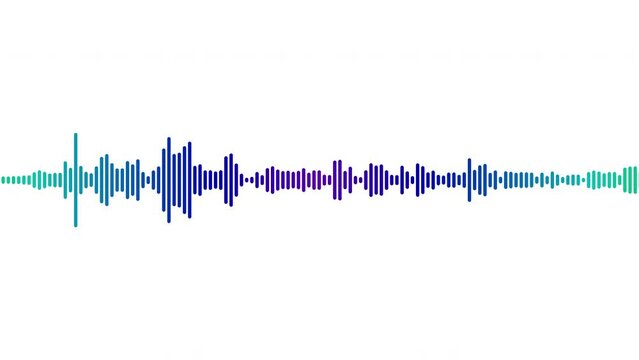 Sound wave isolated on white background. black color digital sound wave equalizer. Audio technology wave concept and design under the concept of black and white emphasize simplicity.