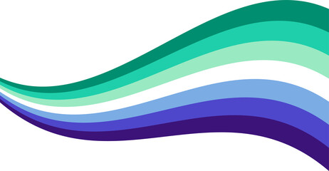 Gay Men Pride Wavy Flag LGBTQ+ symbol Human rights