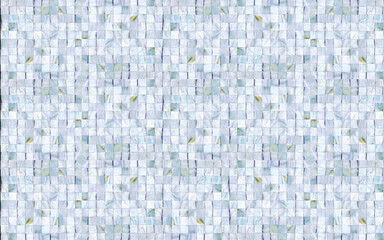 Light blue mother of pearl in bricked pattern