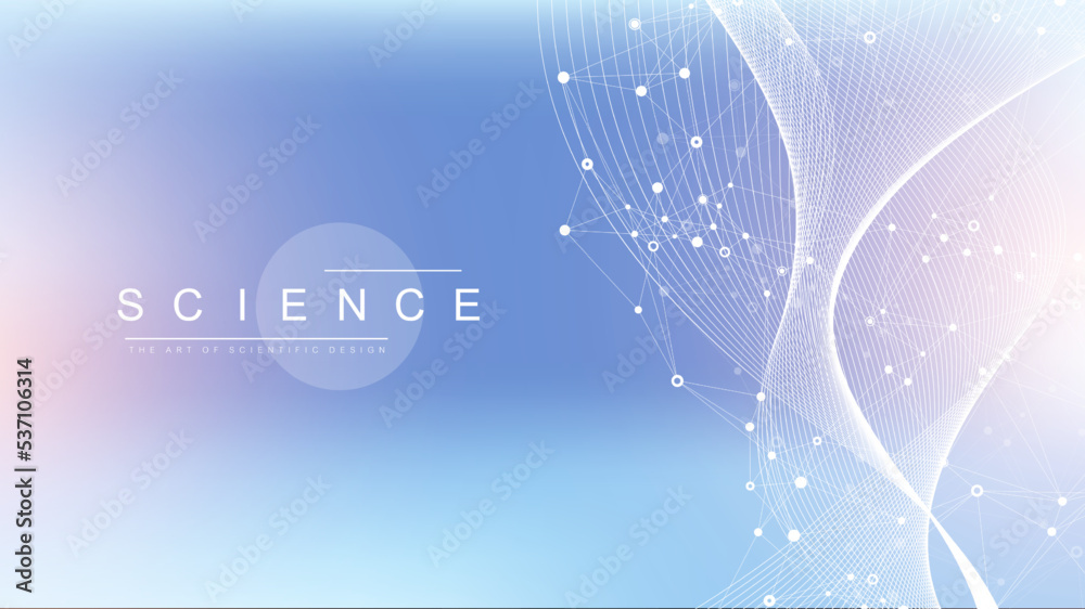 Leinwandbilder Scientific tree concept of network connection background. Database branch information. Futuristic code flow element. Big data technology. Data tree vector illustration.