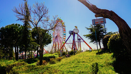 The amusement park for children.