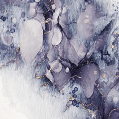 Abstract colorful marble texture background - fluid art, great for wallpapers. Alcohol ink colors. 