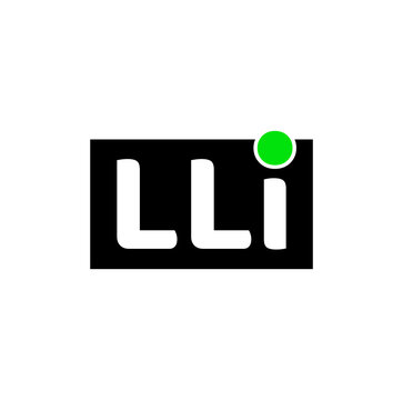 LLI company name initial letters monogram. LLI icon.