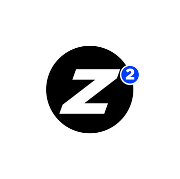 Z2 company name initial letters monogram. Z2 icon.