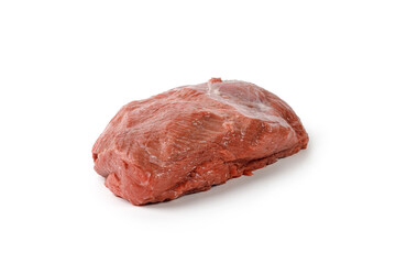 Fresh raw beef tenderloin, fillet isolated on white background with clipping path. Steaks, uncooked meat.