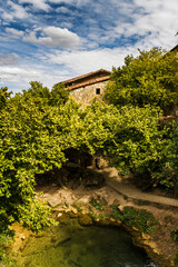 Fototapeta na wymiar Tobera, stone house,Castilla, Spain