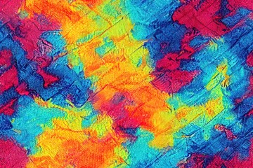 Abstract watercolor ikat texture pattern. Batik tie die geometric texture background.