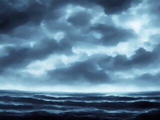 Stormy ocean