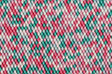 Abstract row of colorful futuristic objects background 3d rendering