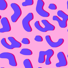 Fototapeta na wymiar Leopard pattern seamless. Leopard animal print. Color seamless background. Animal print pattern