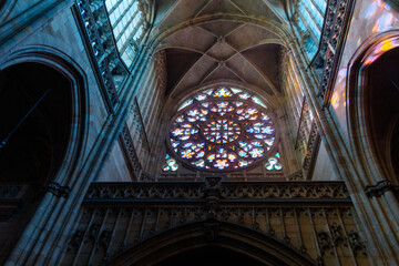 stained glass window in church