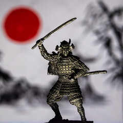 toy soldier, samurai, japan, macrophoto