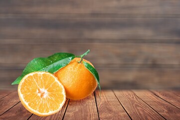 Fresh tasty sweet mandarin or oranges citrus fruit