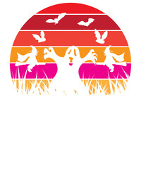 Fototapeta premium Halloween t-shirt png,Spooky Season Png, Halloween Png, Fall Png, Autumn Png, Png for shirt, Retro Halloween Png