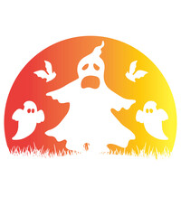 Halloween t-shirt png,Spooky Season Png, Halloween Png, Fall Png, Autumn Png, Png for shirt, Retro Halloween Png