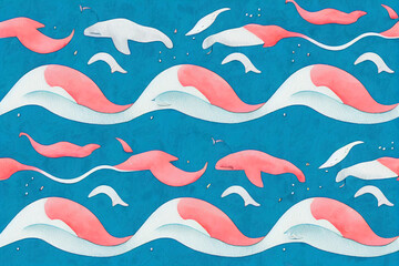 Obraz premium christmas background with santa claus