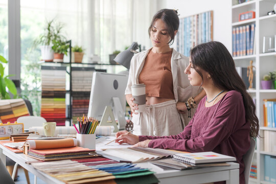 Young designers working together in the office