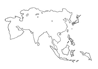 アジア（毛筆）ホワイト