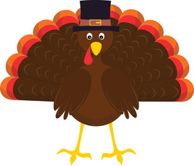 Happy Turkey Day vector illustration graphic