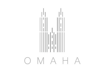 Vertical Bars Omaha Landmark Skyline