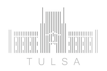 Vertical Bars Tulsa Landmark Skyline
