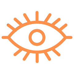 sight view eye look vision outline icon