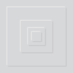 White neomorphism shapes design modern vector background, 3d style.