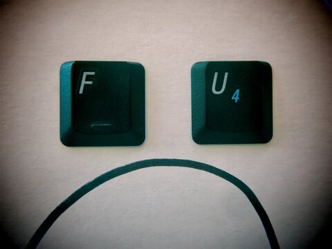 computer keyboard keys f u