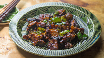 茄子の味噌炒め