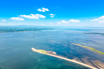 Naklejka premium 野付半島と尾岱沼（北海道別海町）