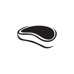 Meat icon logo free vector