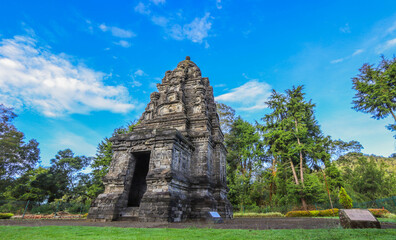 Bima Temple is the largest temple in the Dieng Plateau. This hundreds of years old stone temple is a historic building and is still used as a place of worship.