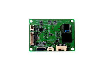 pcb board isolated on transparent white background