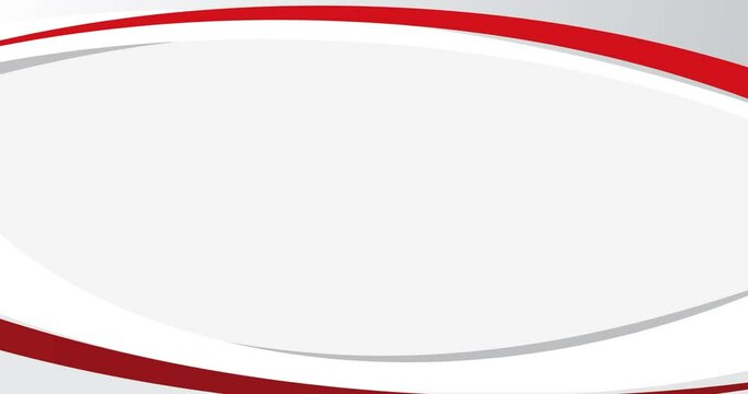 red white gradient abstract arch background animation with transparent blank space