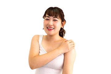 Obraz premium 自宅でくつろぐ若い女性