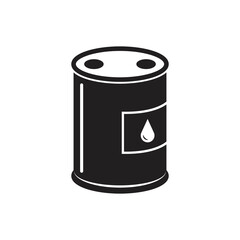 Oil barrel icon design.Oil drum container, oil barrel vector isolated on white background. vector illustration