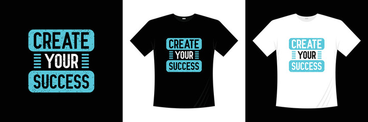 Typography t-shirt design. Apparel graphic vector template.