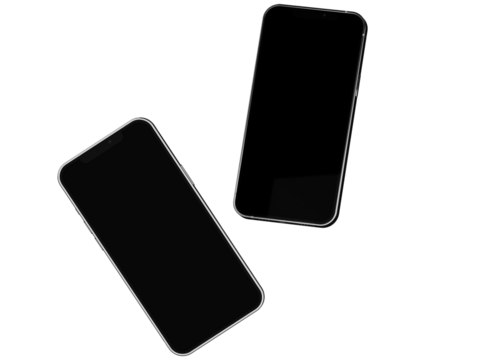 phone with blank screen. Copyspace ready for design or text