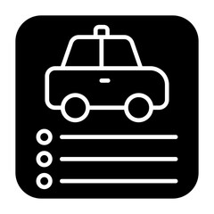 Car App Glyph Icon
