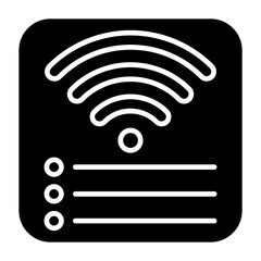 Wifi Connection Glyph Icon