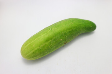 fresh cucumber isolated on white background