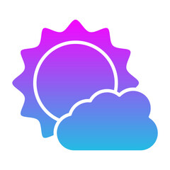 Weather App Glyph Gradient Icon